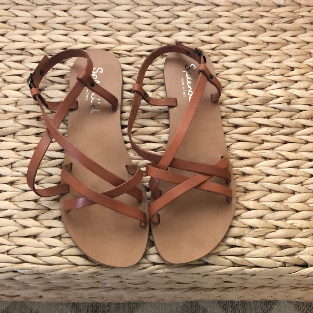 Cute Leather Summer Sandals size 7.5